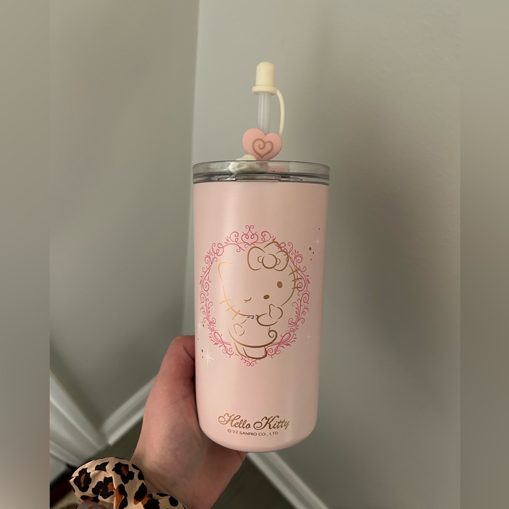 BNIB New Hello Kitty Pastel Pink Tumbler Thermos Cup